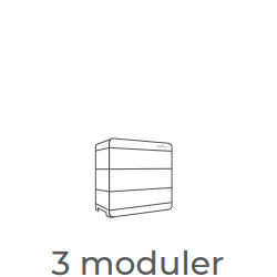 9,6kWh 5,76kW med 10kW växelriktare (ingår)