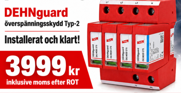 Överspänningsskydd Typ 2